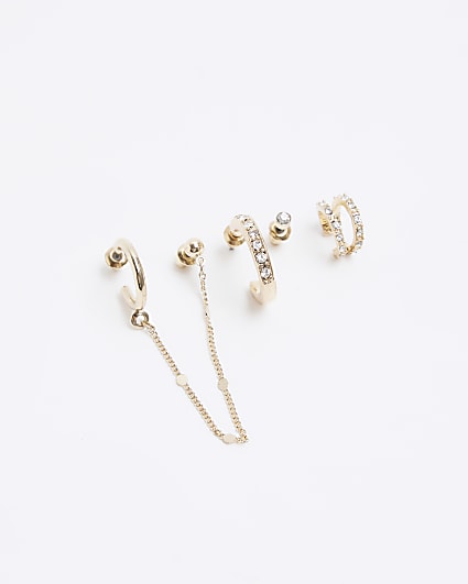 Gold Chain Ear Stacking Multipack