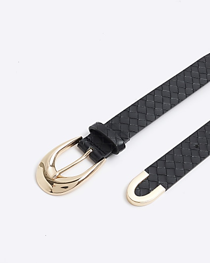 Black Weave Belt