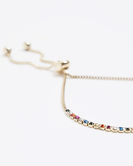 Metal rainbow bracelet