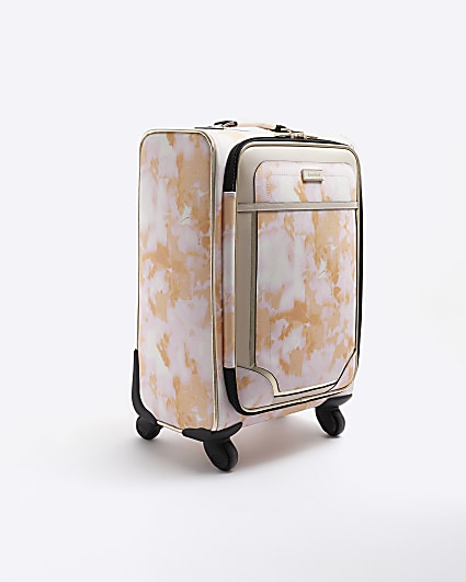 Pink tie dye suitcase