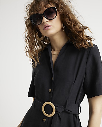 Women's Black Shirt Dresses