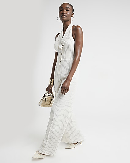 River island 2024 white jumpsuit