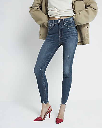 Super high waist skinny jeans - Women