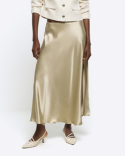 Mid length on sale satin skirts telluride