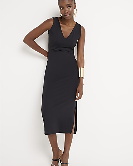 Black going out midi dress sale