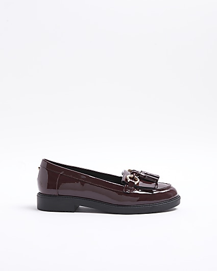 Red Tassel Patent Loafers