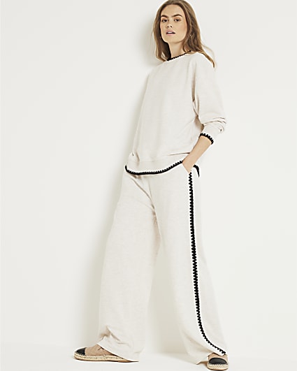 Tall Dsgn Studio Printed Wide Leg Jogger