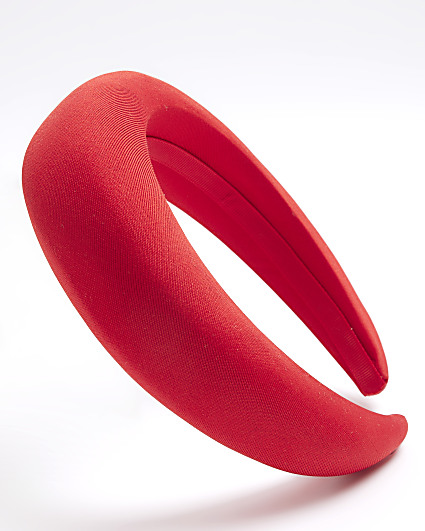 Red chunky padded headband