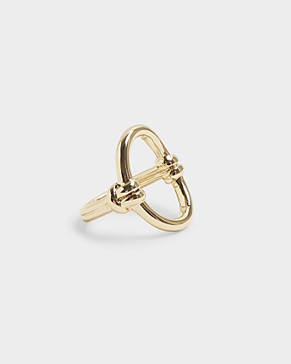 Gold Plated Open Circle Ring