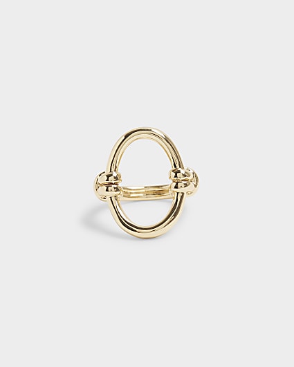 Gold Plated Open Circle Ring