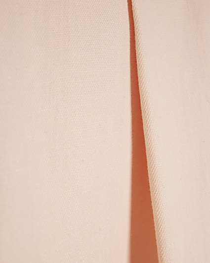 Petite Pink Wide Leg Clean Trousers