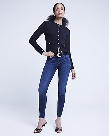 Blue Molly Mid Rise jeggings
