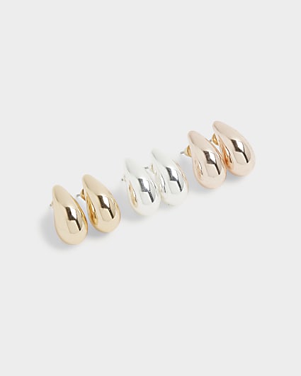 Gild domed earrings multipack