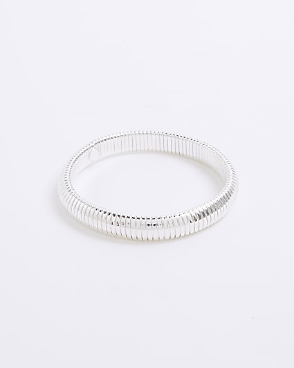 Silver watch strap bracelet