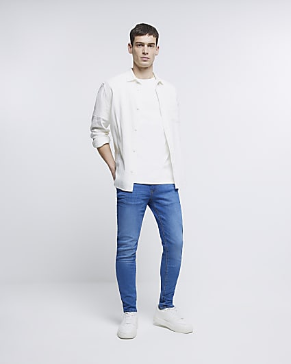 Blue skinny fit jeans