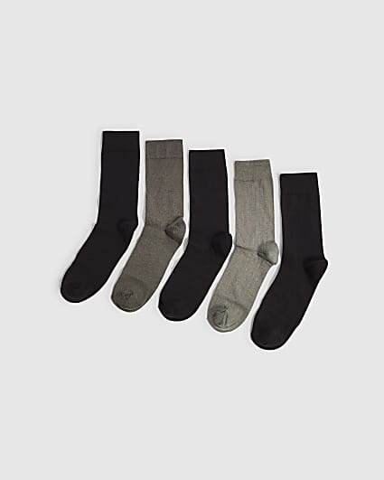 Blue Pack Of 5 Tube Socks