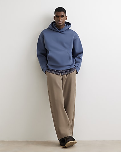 Blue Premium Oversized Fit Hoodie