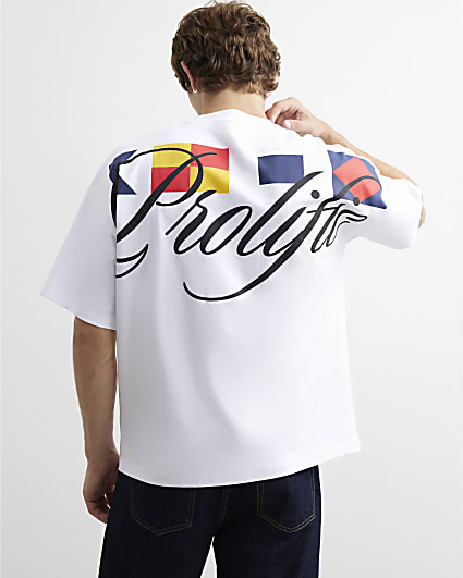 White Oversized Fit Cotton Prolific T-Shirt