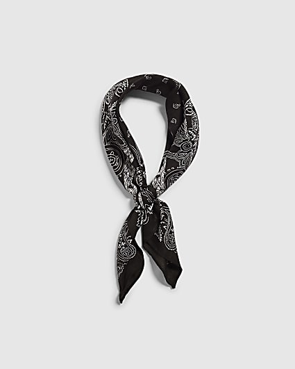 Black Paisley Bandana