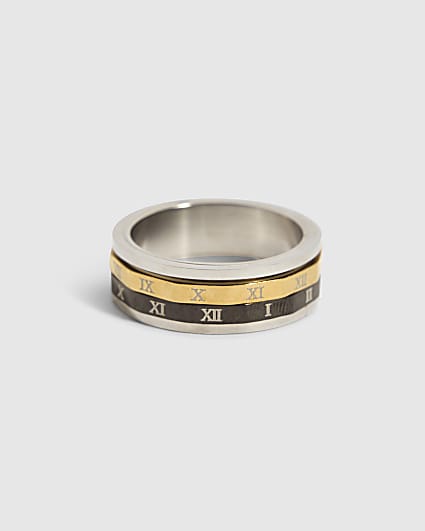 Silver Metal Stainless Spinner Ring
