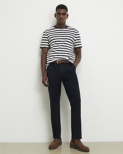 Black Slim Fit Pack Of 2 Chino Trousers