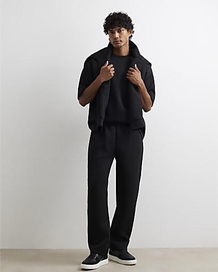 Black Premium Regular Fit Joggers