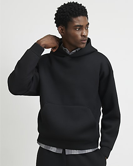 Black Premium Oversized Fit Cotton Hoodie