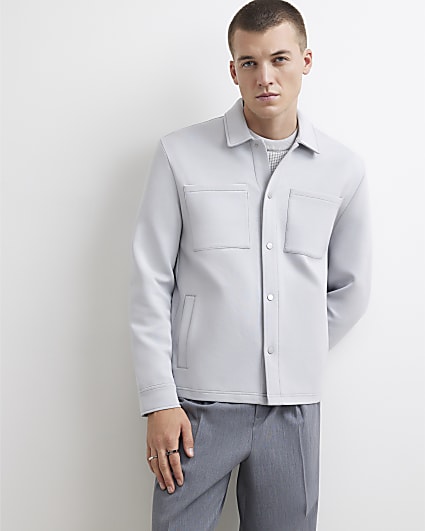 Grey Premium Slim Fit Overshirt