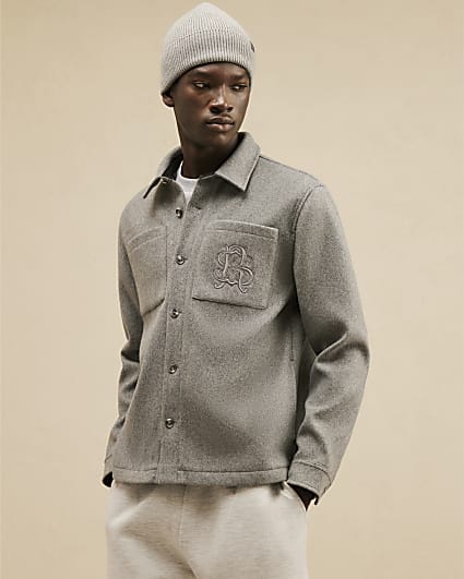 Grey Cotton Overshirt
