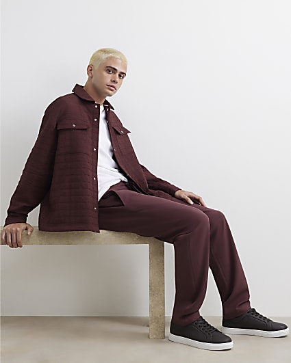 Burgundy Slim Fit Joggers