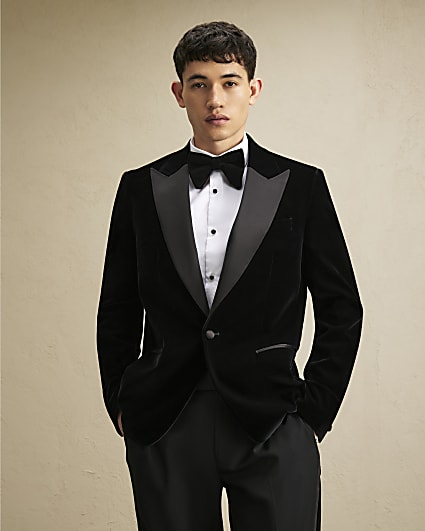 Black Velvet Blazer Jacket