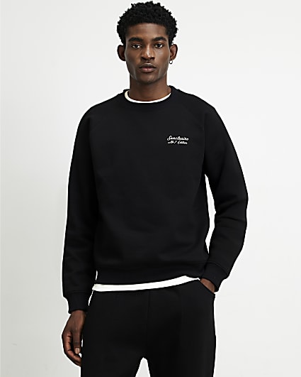 Black Regular Fit Sanctuaire Sweatshirt