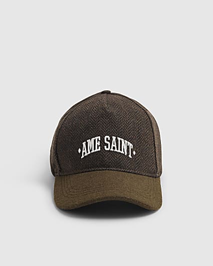 Khaki Ame Saint Herringbone Cap