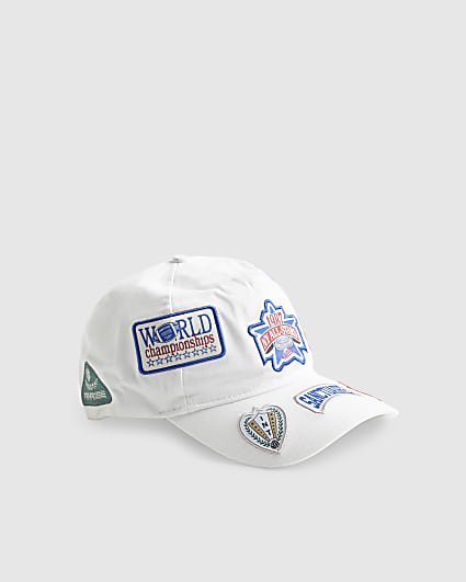 White Badged Racing Cap
