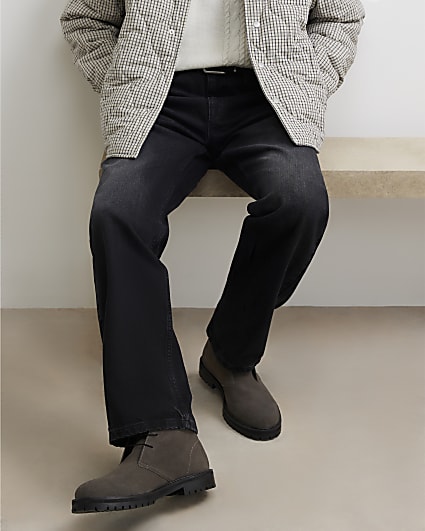 Grey Suede Chukka Boots