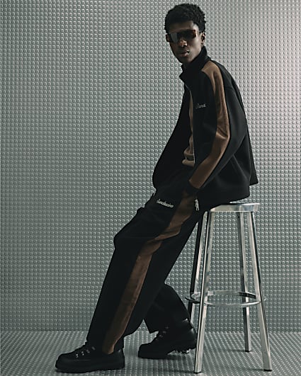 Black Regular Fit Corduroy Sanctuaire Jogger
