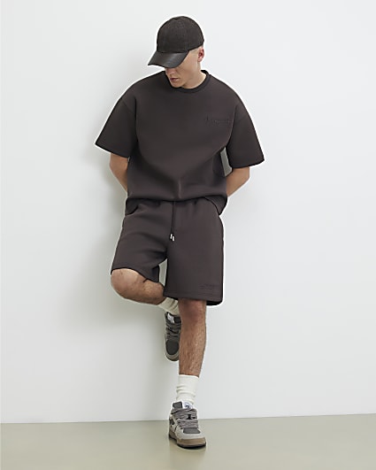 Brown Premium Regular Fit Sanctuaire Shorts