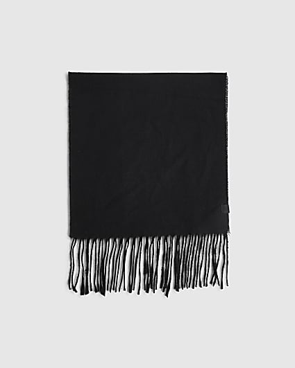 Black Cotton Scarf