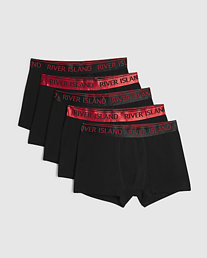 Red And Black Tipped Pack Of 5 Trunks