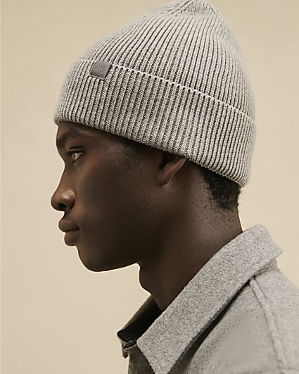 Grey Knitted Beanie