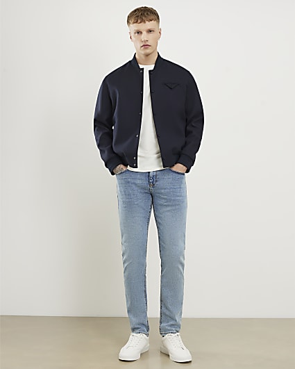 Blue Slim Fit Mid Wash Jeans