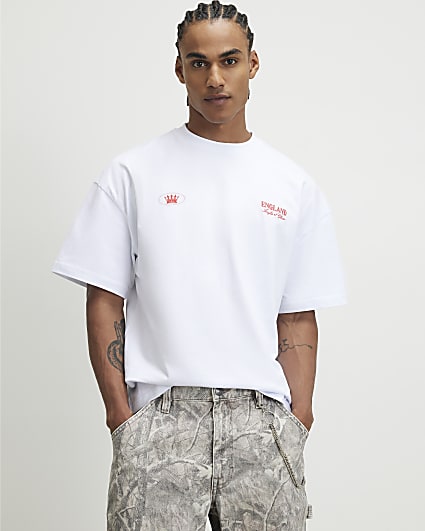 White England Gothic Script T-Shirt