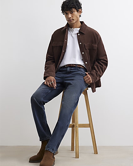 Blue Tapered Fit Jeans