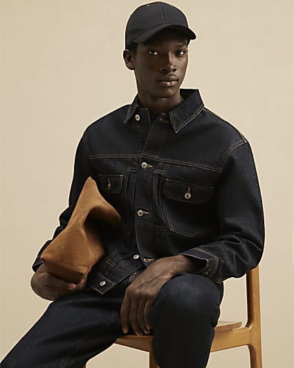 Blue-Rinse Denim Jacket