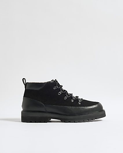 Black Lace Up Hiking Boots