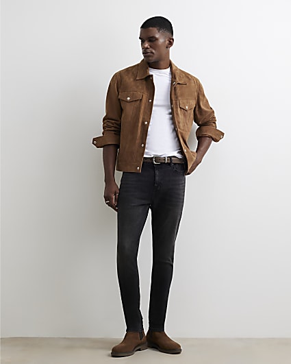 Black Spray On Jeans