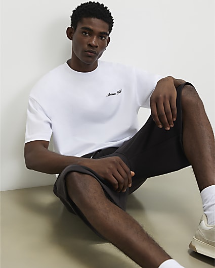 White Oversized Fit Sanctuaire T-Shirt