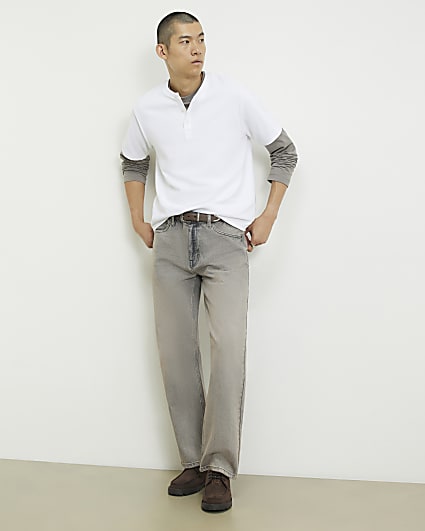 Grey Loose Fit Archive Dept Jeans