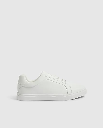 White Texture Trainers