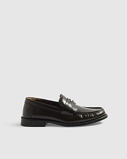 Brown Twisted Tailor Penny Loafer